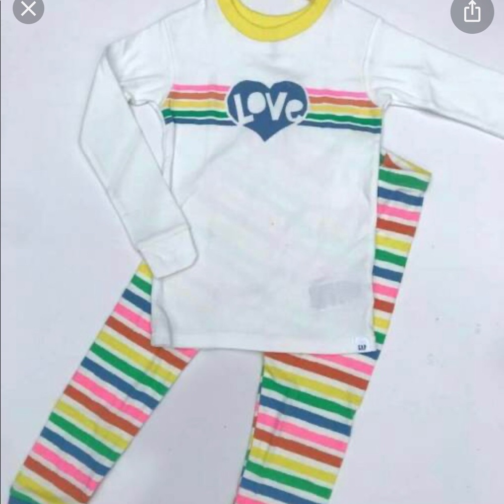 GAP Love Rainbow PJs
